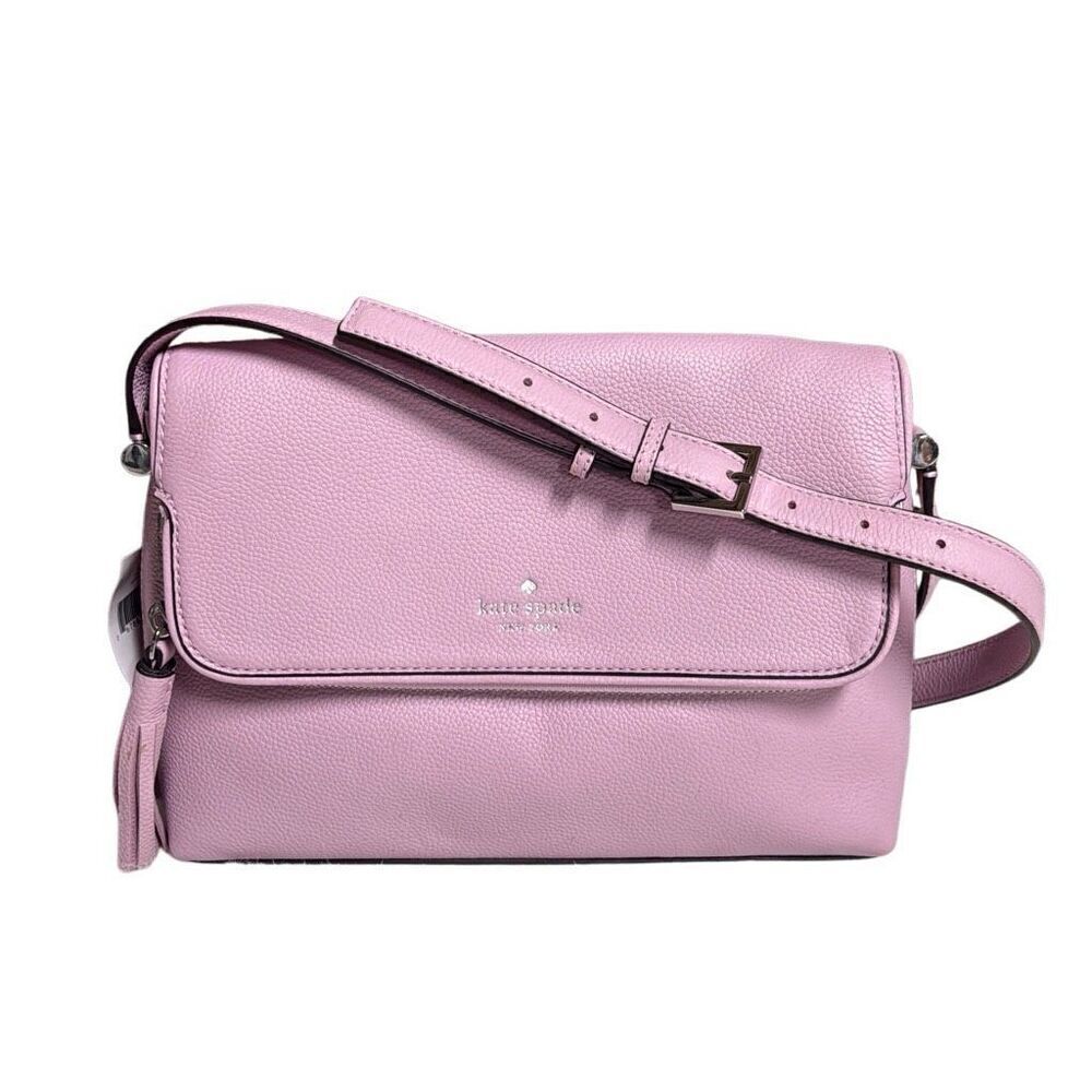 Kate Spade Women’s Quartz Pink Leather Pebbled Chester Street Crossbody Shoulder